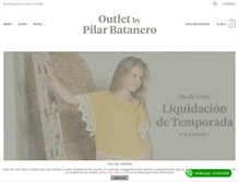 Tablet Screenshot of outletpilarbatanero.com